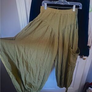 Olive Green Women's Harem Pants
